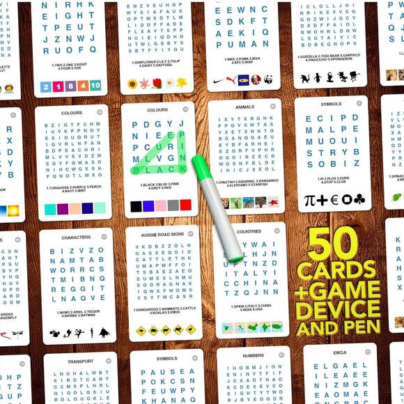 100 PICS Word Search Kids and Adults Travel Game NEW - Picture 3 of 6